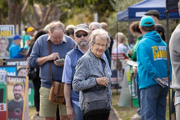 Outside the CBD, voters have flocked to pre-polling booths.