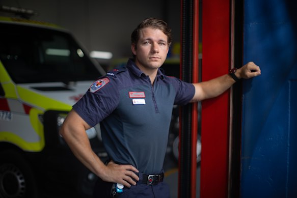 Paramedic Luke Harrington was recently assaulted on the job.