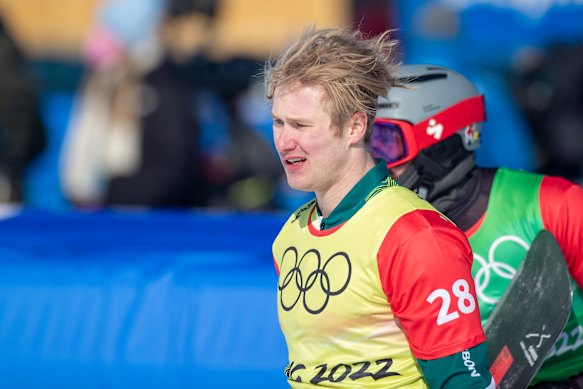 Jarryd Hughes at Beijing 2022.