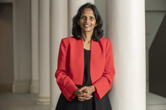 Macquarie CEO Shemara Wikramanayake outlined five major challenges of addressing climate change, including decarbonising agriculture, developing new technologies and protecting critical infrastructure from extreme weather.