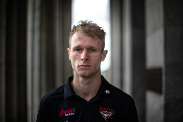 Nick Hind at the Shrine of Remembrance.