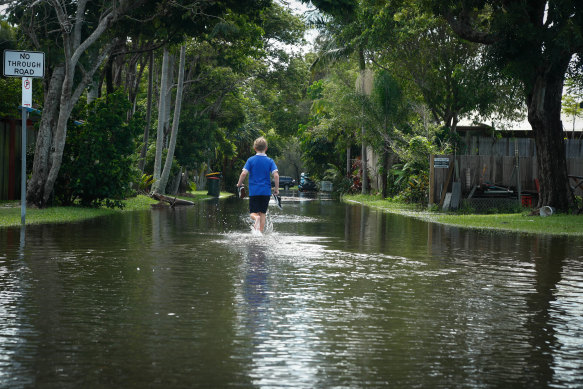 Flooding in Byron Bay earlier this month.