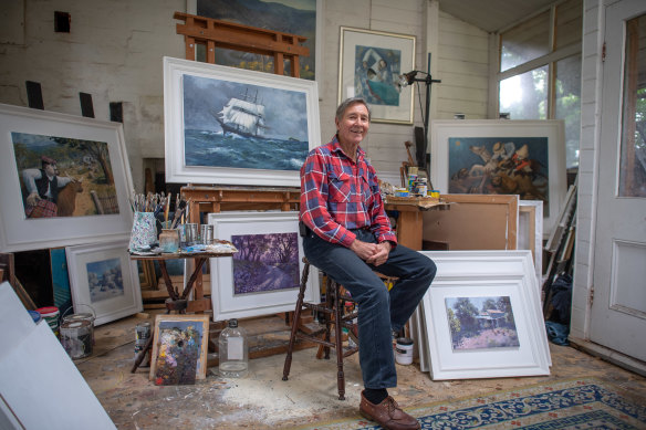 Port Albert gallery owner and artist Warren Curry. 