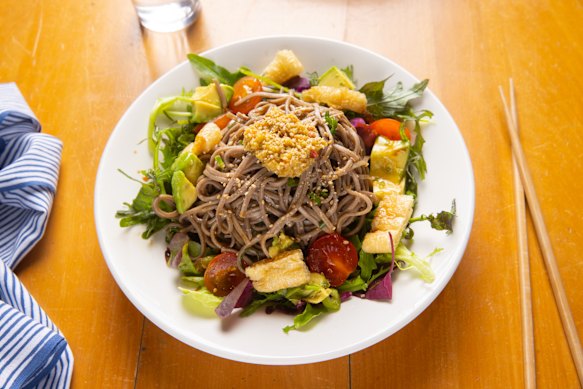 The soba salad at CIBI.