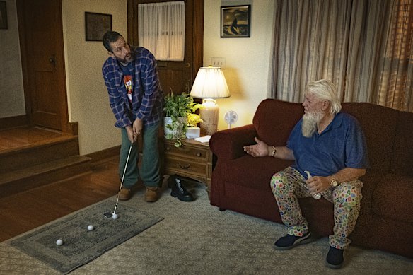Former Golf player John Dali (right) is one of the celebrities in many happy Gilmore countries.