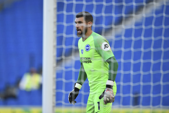 Brighton goalkeeper Mathew Ryan is now the only Australian player in the Premier League. 