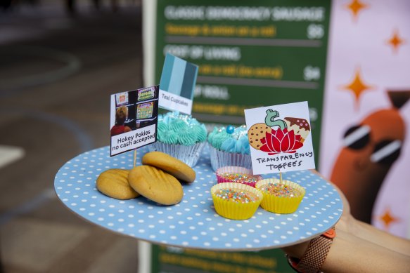 Camdenville Public School cakes being prepared for election day.  