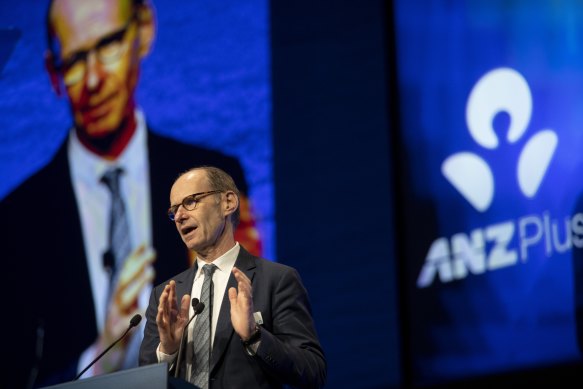 ANZ’s departing CEO, Shayne Eilliott, faced a fiery shareholder meeting in Adelaide this month.