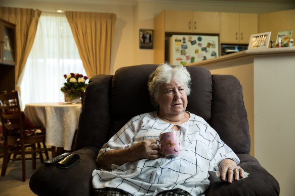 Marie Fitzgerald, Brenton Tarrant's grandmother, in her home in Grafton, NSW. 