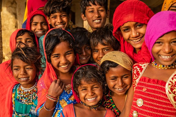 Abiding memories of a first trip to India: colour and smiles.