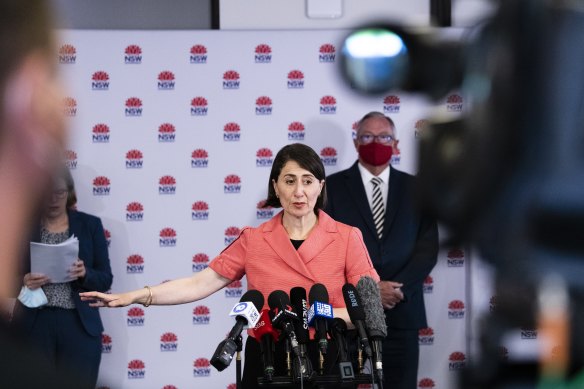 NSW Premier Gladys Berejiklian has announced the New Year's Eve restrictions which will see people unable to entre the CBD unless they have a permit.