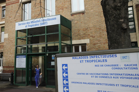 Paris' Bichat hospital, where Europe's first coronavirus death was recorded.