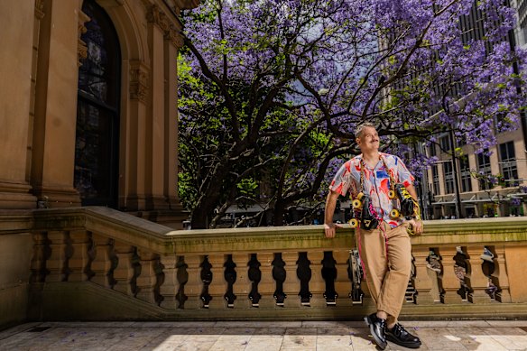 Kris Nelson at Sydney Town Hall, which will stage one of the festival highlights - a roller derby extravaganza. 