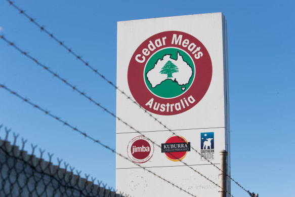 Cedar Meats meat processing plant in Brooklyn, in Melbourne's west.