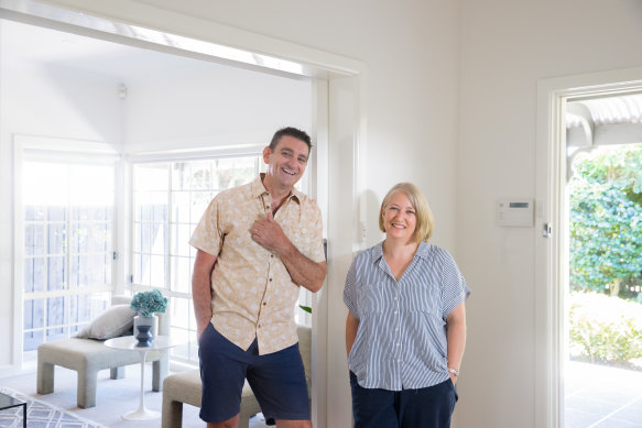 The McCormacks in their Cheltenham home.