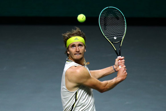 Alexander Zverev says the rankings are not really representative of him at the moment.