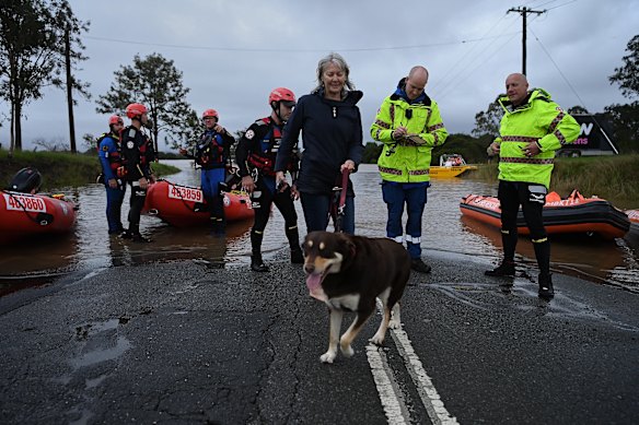 Robyn and Gypsy were all smiles as they returned to dry land.