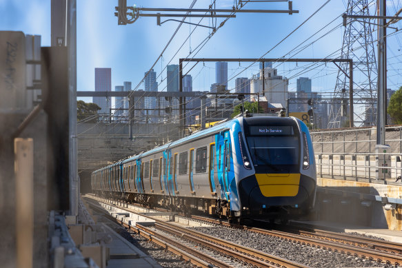 Signalling technology allows trains to communicate wirelessly with each other and the network.