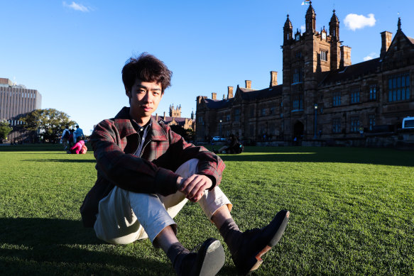 Decheng Clement Sun, a Chinese student leader at the University of Sydney.