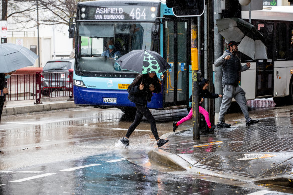 Heavy rainfall in Sydney, Ashfield.