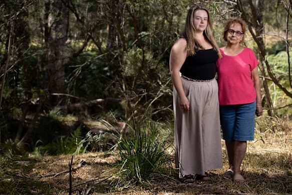 Annalise Lawn and Beatrice Satalich are leading a push to keep the grazing goats.