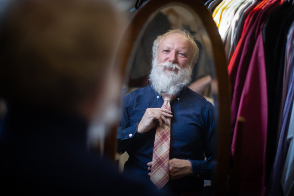 Vintage clothing dealer James Nolen remains loyal to ties and has been selling them through his business Mr Smart Melbourne.