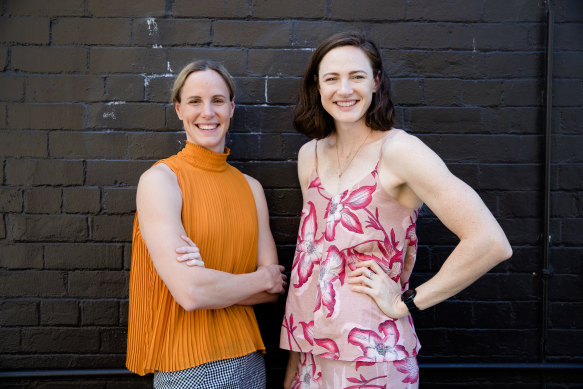 No stopping them: Olympic swimmers Bronte and Cate Campbell.
