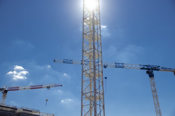 File photo: The crane operator died in Applecross on Friday. 