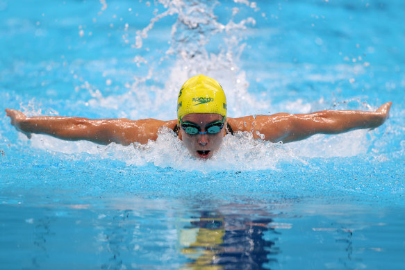 Emma McKeon flew through the water in Tokyo on Saturday night.