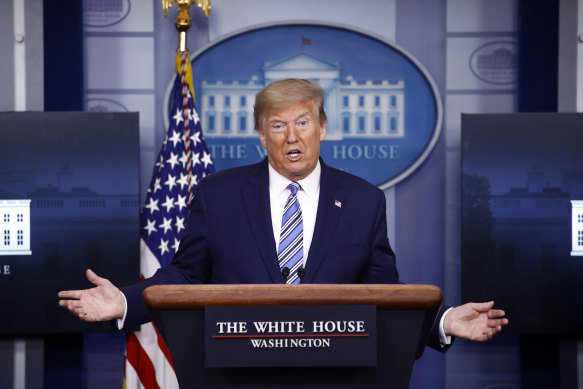 In a White House briefing, President Donald Trump wondered aloud if disinfectants could be injected into people.