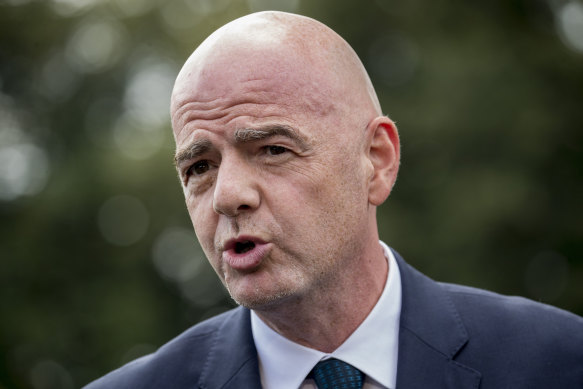 FIFA president Gianni Infantino, pictured, has said "this whole thing is quite absurd".