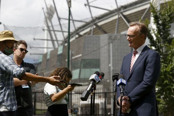 Cricket Australia chair Lachlan Henderson.