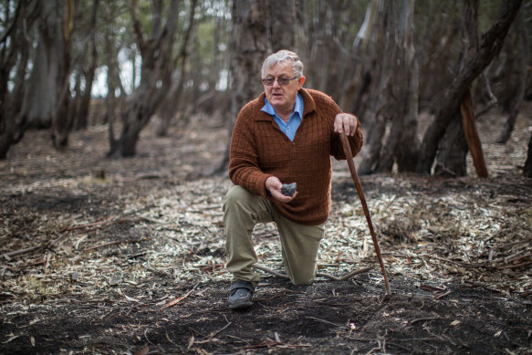 Paul Haw suspends his cultural and conservation tours in lake and swamp land near Boort during duck season.  