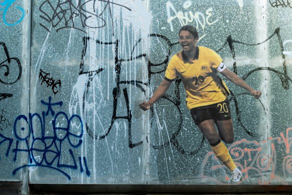 Women’s World Cup 2023: Sam Kerr portrait adorns Marrickville’s ...