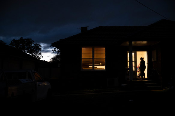 A family in lockdown in Australia. 
