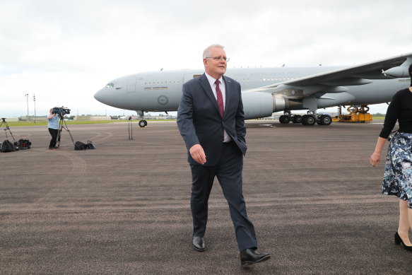 Prime Minister Scott Morrison’s plane had to land near Oxford, a four-hour drive from the Cornwall resort hosting the summit. 