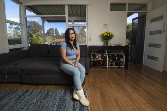 Renters such as Raelene Gutierrez are being forced to leave their communities behind to find an affordable rental property.