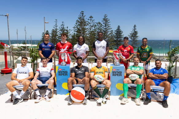 The 12 captains of the men’s series ahead of the Perth Sevens.