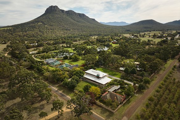 An aerial view of Dunkeld.