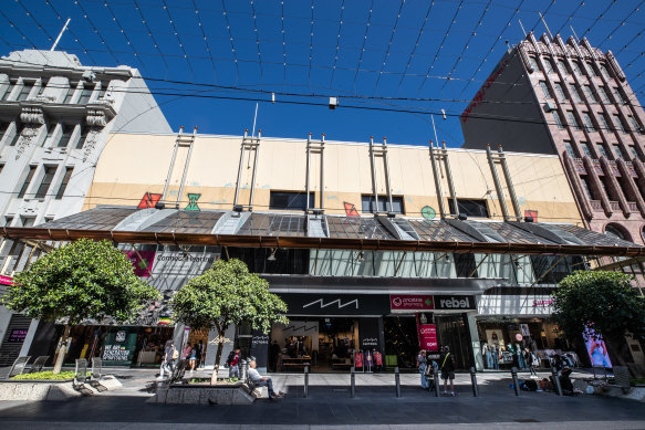 Centrepoint in the Bourke Street Mall. 