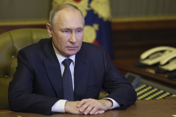 Russian President Vladimir Putin’s actions are not those of a leader winning a war, according to a top UK spy.