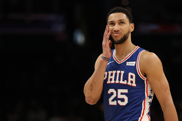 Ben Simmons' 76ers will be in action early on Boxing Day, AEDT. 
