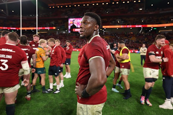 Maro Itoje had a big game for the Lions. 