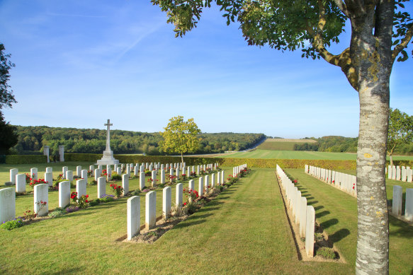 The Adelaide Cemetery, Villers-Bretonneux, France.