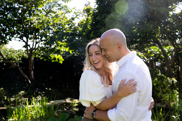 Newlyweds Jessy and Michael Marshall.