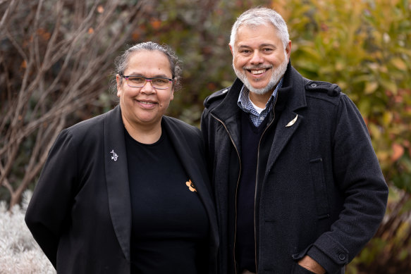 Andrew Gardiner (right) said a group including Indigenous leaders such as himself would prepare suggestions for Moreland.