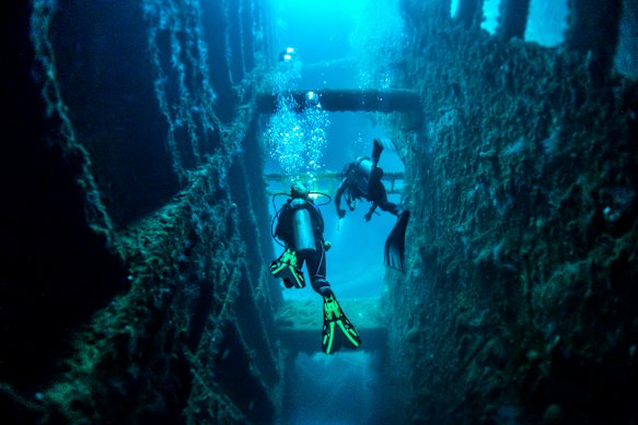 Diving the SS President Coolidge, Espiritu Santo, Vanuatu.