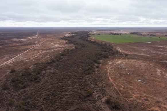 Mirrool Creek runs 15 kilometres through Paul Porter’s property - at least when water is released from a dam upstream.