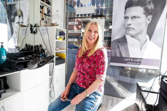 CBD hairdresser Margo Hendriks says, “People just aren’t coming into the city as much.”