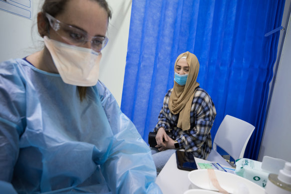 A pop-up vaccination centre has opened in Newport. 